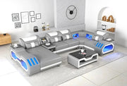 E - 18 Light Grey & White Sectional Set - Gate FurnitureSectional