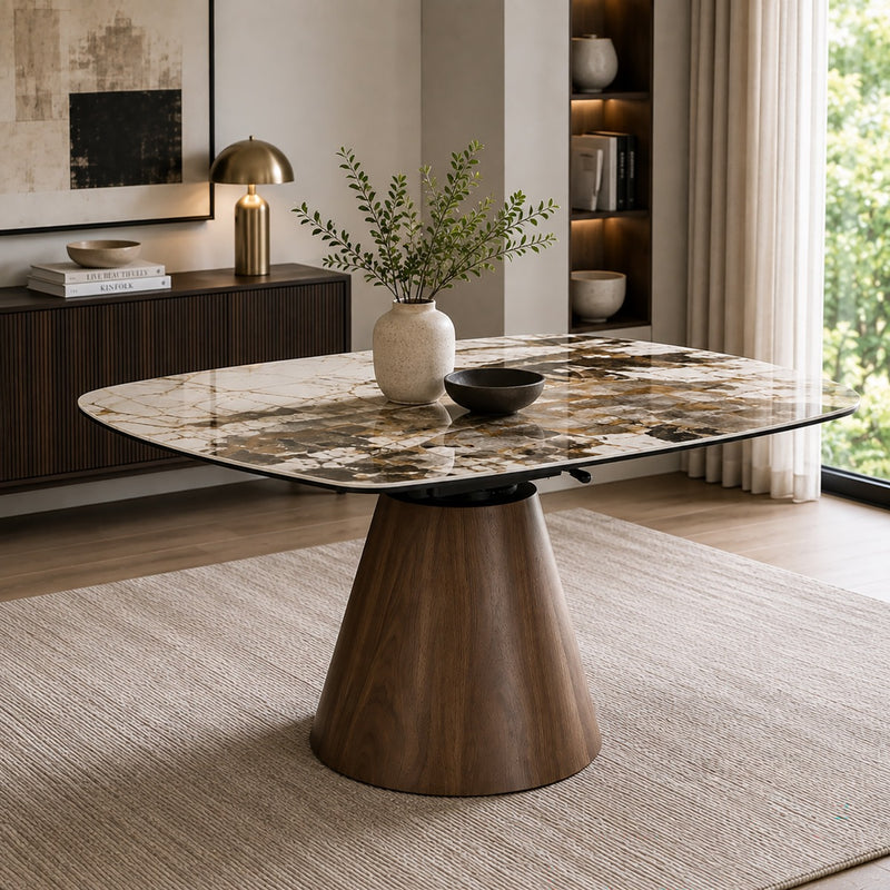 Eada Dining Table w/Ceramic Top - DN07055