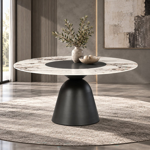 Eamon Round Dining Table W/Ceramic Top - DN05455