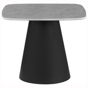 Eason 2-piece Cocktail Coffee Table Set Concrete and Black - 703500