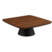 Eason 2-piece Coffee Table Set Walnut and Black - 710010