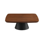 Eason 2-piece Coffee Table Set Walnut and Black - 710010