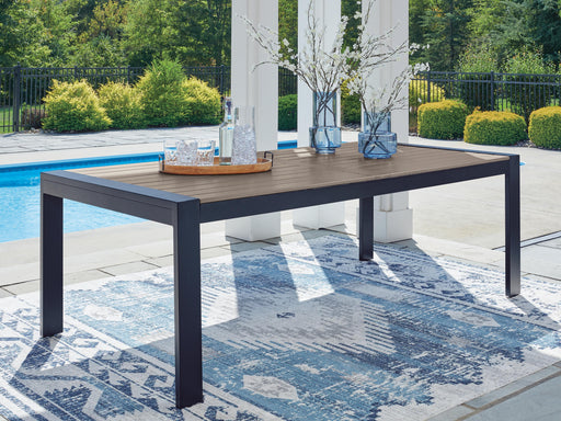 East Beach Navy Blue/Driftwood Outdoor Dining Table - PCP587-625