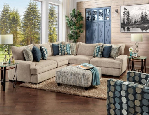 Eastleigh Stripe Multi Ottoman - SM8187-OT
