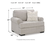 Eastonbridge Chair and Ottoman in Shadow - PKG018532