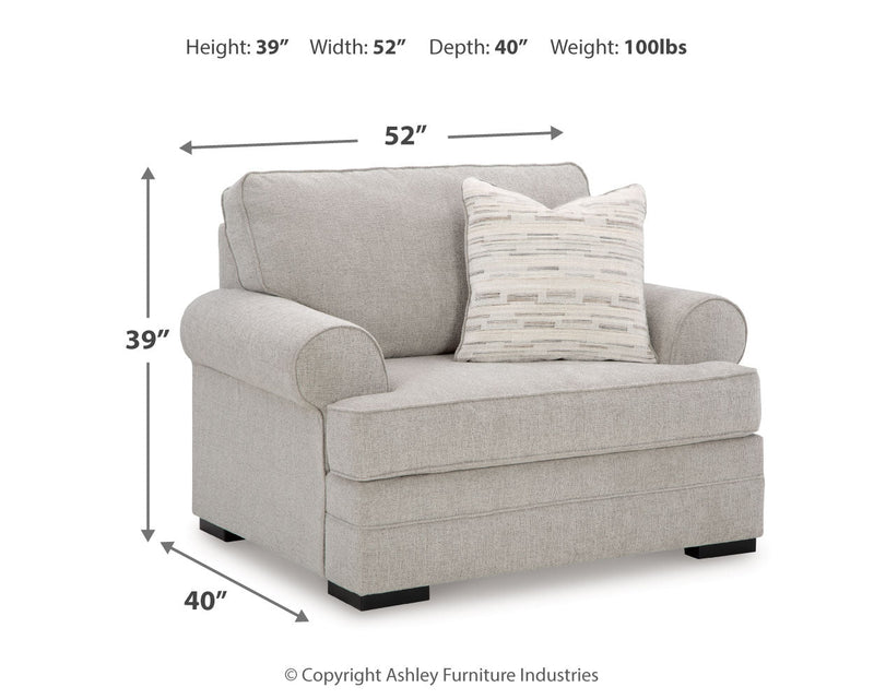 Eastonbridge Chair and Ottoman in Shadow - PKG018532