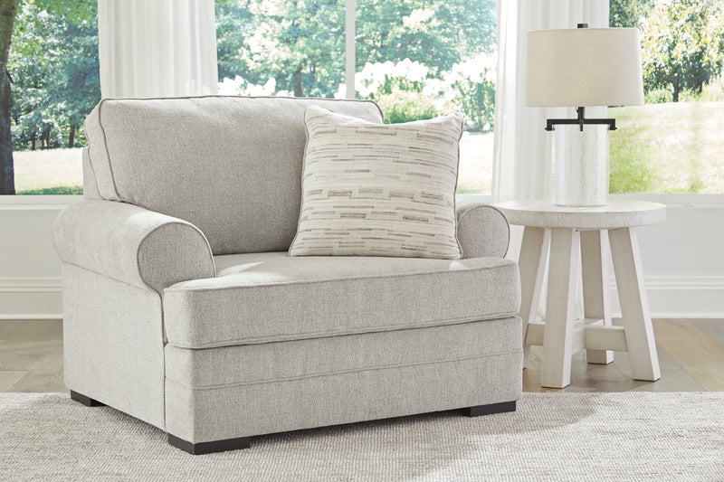 Eastonbridge Chair and Ottoman in Shadow - PKG018532