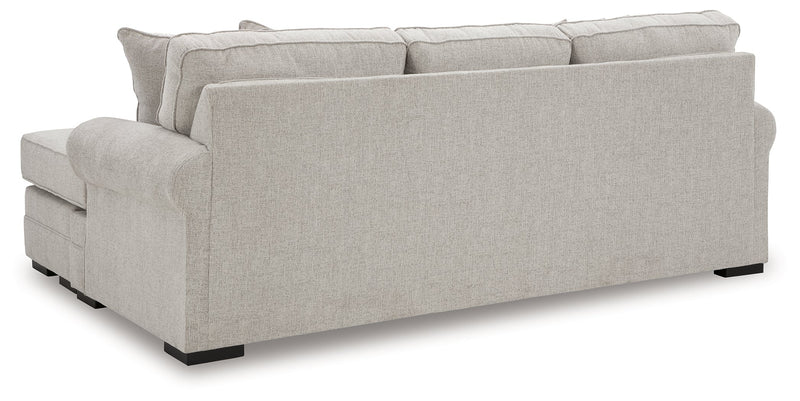 Eastonbridge Sofa Chaise, Chair, and Ottoman in Shadow - PKG018533