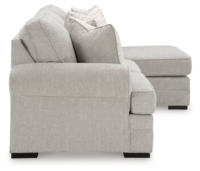 Eastonbridge Sofa Chaise, Chair, and Ottoman in Shadow - PKG018533