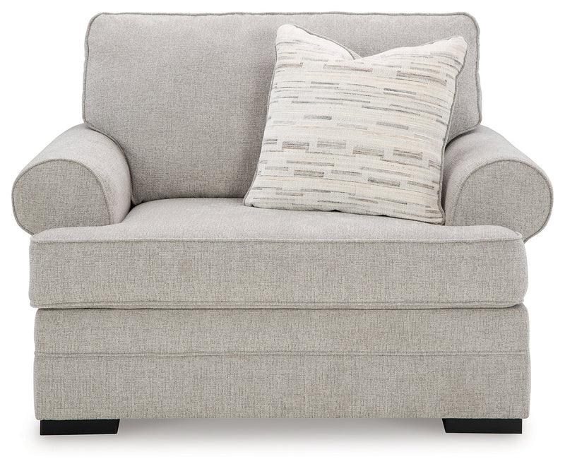 Eastonbridge Sofa Chaise, Chair, and Ottoman in Shadow - PKG018533