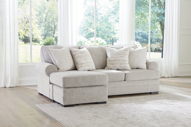 Eastonbridge Sofa Chaise, Chair, and Ottoman in Shadow - PKG018533