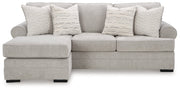 Eastonbridge Sofa Chaise, Chair, and Ottoman in Shadow - PKG018533