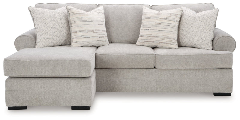Eastonbridge Sofa Chaise, Chair, and Ottoman in Shadow - PKG018533