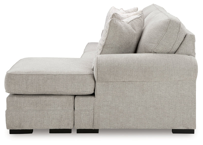 Eastonbridge Sofa Chaise, Chair, and Ottoman in Shadow - PKG018533