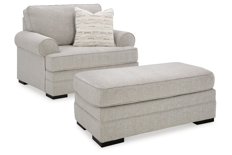 Eastonbridge Sofa Chaise, Oversized Chair, and Ottoman - Gate FurnitureSectional