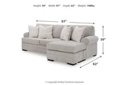 Eastonbridge Sofa Chaise, Oversized Chair, and Ottoman - Gate FurnitureSectional