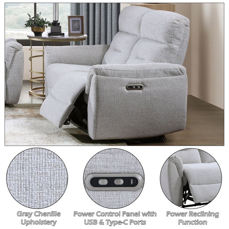 Eastre Power Motion Loveseat w/USB Port - LV03586