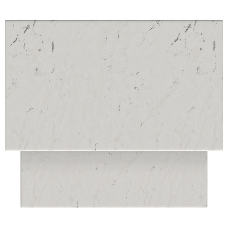 Ebby 2-piece Genuine Marble Top Nesting Coffee Tables White - 710740