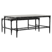 Ebby 2-piece Genuine Marble Top Nesting Coffee Tables White - 710740