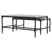 Ebby 2-piece Genuine Marble Top Nesting Coffee Tables White - 710740