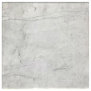 Ebby Square Genuine Marble Top Metal End Table White and Antique Black - 710747