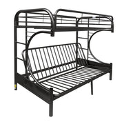 Eclipse Twin/Full Futon Bunk Bed - 02091W-BK