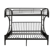 Eclipse Twin/Full Futon Bunk Bed - 02091W-BK