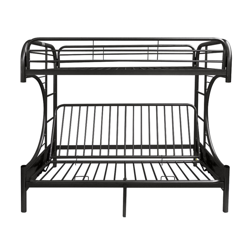 Eclipse Twin/Full Futon Bunk Bed - 02091W-BK