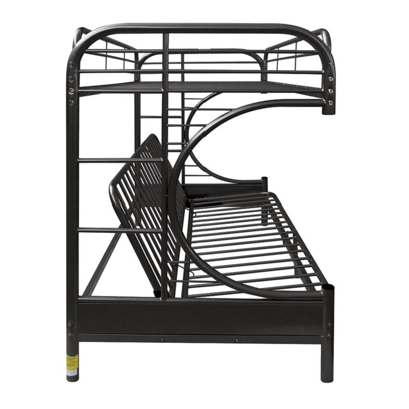 Eclipse Twin/Full Futon Bunk Bed - 02091W-BK