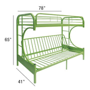 Eclipse Twin/Full Futon Bunk Bed - 02091W-GR