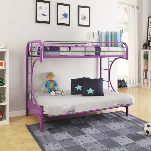 Eclipse Twin/Full Futon Bunk Bed - 02091W-PU