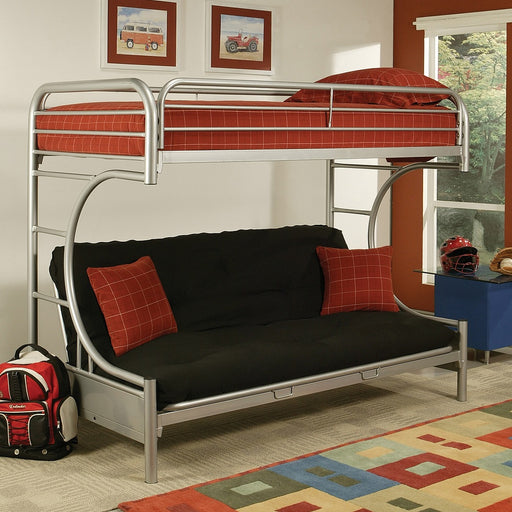 Eclipse Twin/Full Futon Bunk Bed - 02091W-SI
