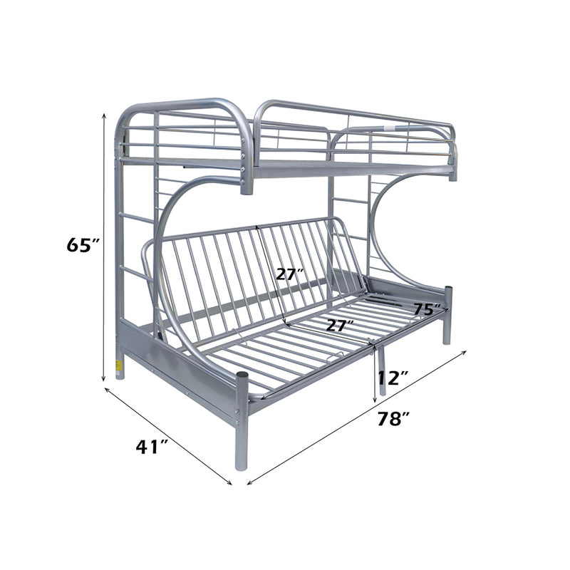 Eclipse Twin/Full Futon Bunk Bed - 02091W-SI