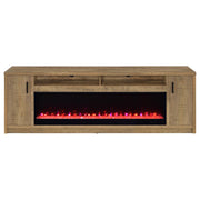 Eddy 79-inch 2-door TV Stand Fireplace Media Console Mango - 722843