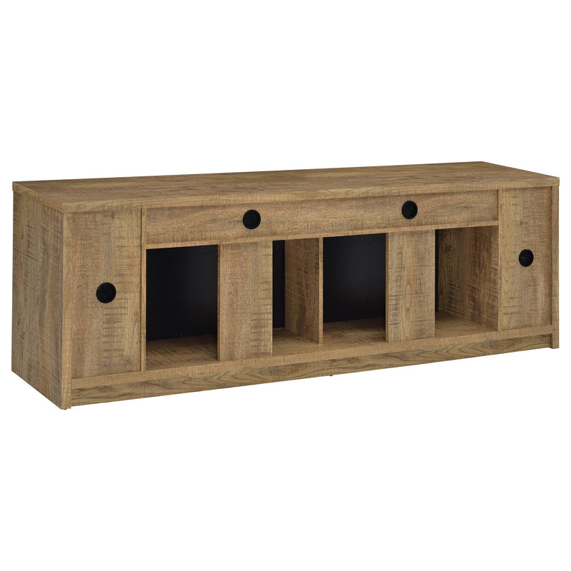 Eddy 79-inch 2-door TV Stand Fireplace Media Console Mango - 722843