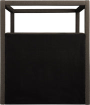 Eden Boucle Fabric King Bed (3 Boxes) Brown - Gate FurnitureKing Bed