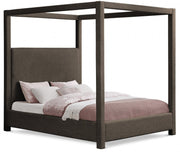 Eden Boucle Fabric King Bed (3 Boxes) Brown - Gate FurnitureKing Bed