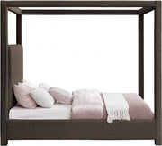 Eden Boucle Fabric King Bed (3 Boxes) Brown - Gate FurnitureKing Bed
