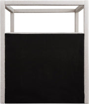 Eden Boucle Fabric King Bed (3 Boxes) Cream - Gate FurnitureKing Bed