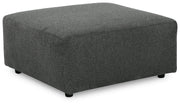 Edenfield 3-Piece Sectional with Ottoman in Charcoal - PKG014851