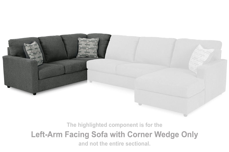 Edenfield Left-Arm Facing Sofa with Corner Wedge - 2900348 - Gate Furniture