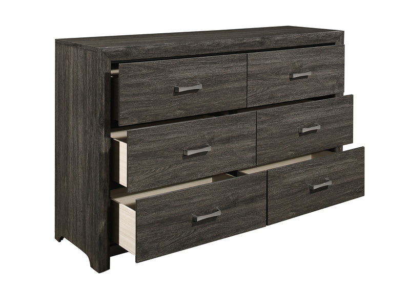 Edina Dark Gray Panel Bedroom Set - Gate FurnitureBedroom Set