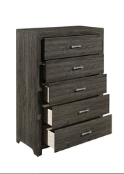 Edina Dark Gray Panel Bedroom Set - Gate FurnitureBedroom Set