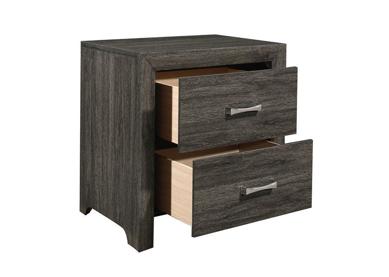 Edina Dark Gray Panel Bedroom Set - Gate FurnitureBedroom Set