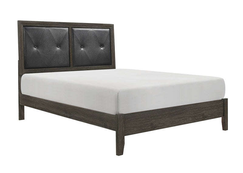 Edina Dark Gray Panel Bedroom Set - Gate FurnitureBedroom Set