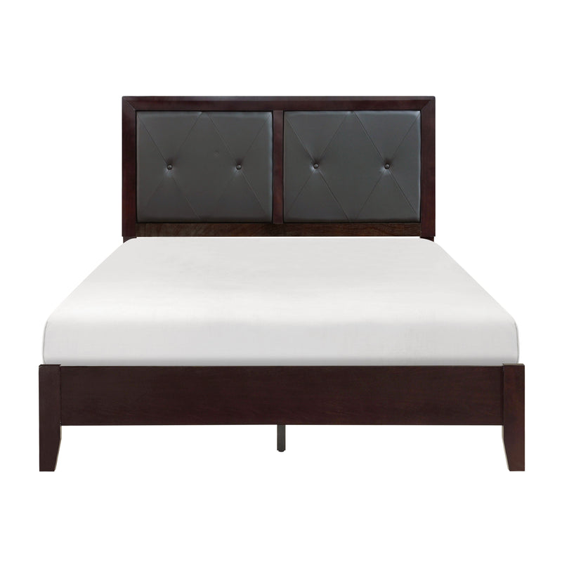 Edina Espresso Upholstered Panel Bedroom Set - Gate FurnitureBedroom Set