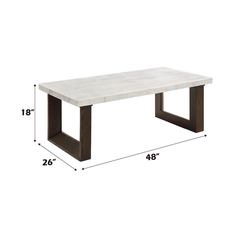 Edwyn Coffee Table w/Marble Top - LV03205