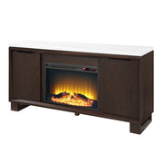 Edwyn Server w/Natural Marble Top & Fireplace - DN03199