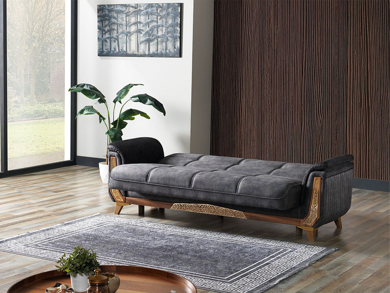 Efes 3-pieces (Sofa & Loveseat & Chair) Livingroom in Beige - Anthracite - 200-ELIF-EFE-E167-321
