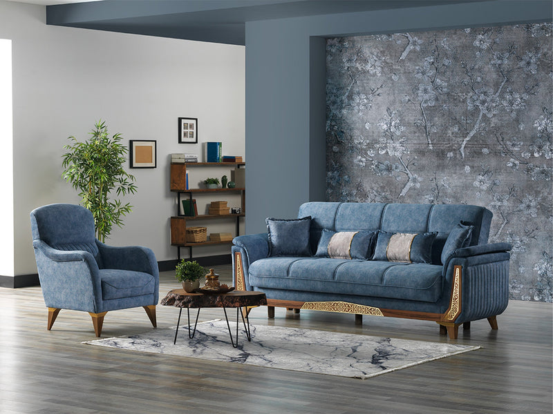 Efes 3-pieces (Sofa & Loveseat & Chair) Livingroom in Beige - Anthracite - 200-ELIF-EFE-E167-321